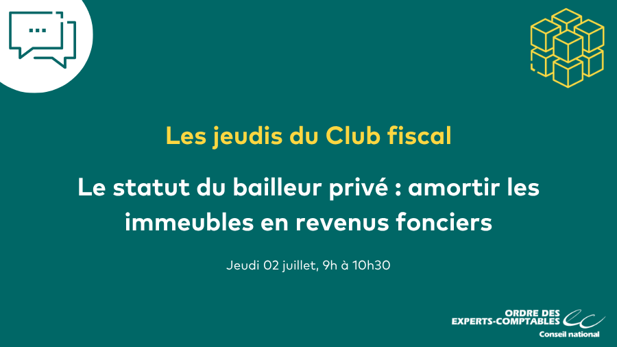 Le statut du bailleur privé : amortir les immeubles en revenus fonciers